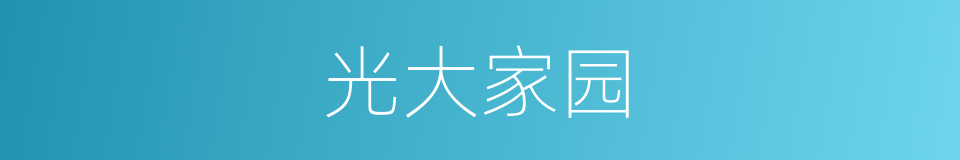 光大家园的同义词