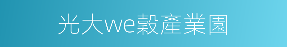 光大we穀產業園的同義詞