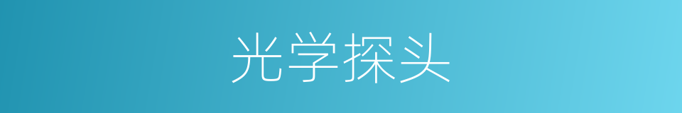 光学探头的同义词