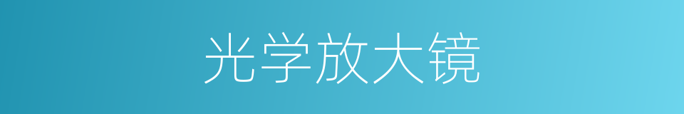光学放大镜的同义词