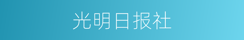 光明日报社的同义词