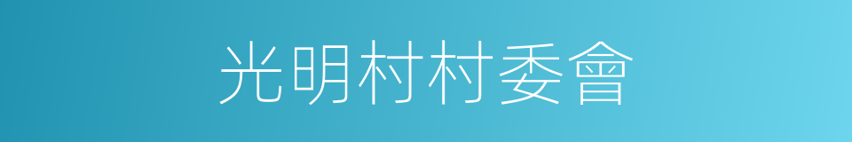 光明村村委會的同義詞