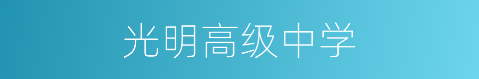 光明高级中学的同义词
