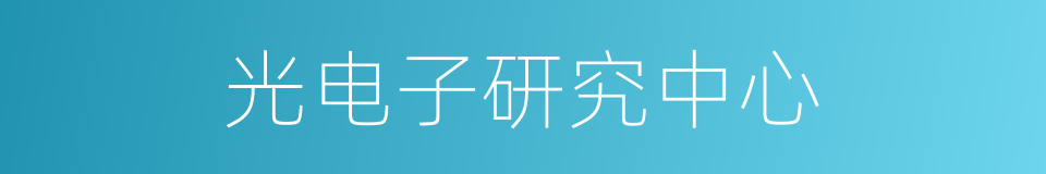 光电子研究中心的同义词