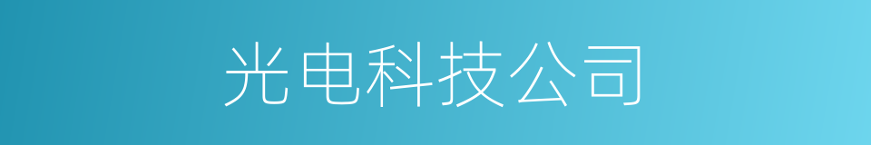 光电科技公司的同义词