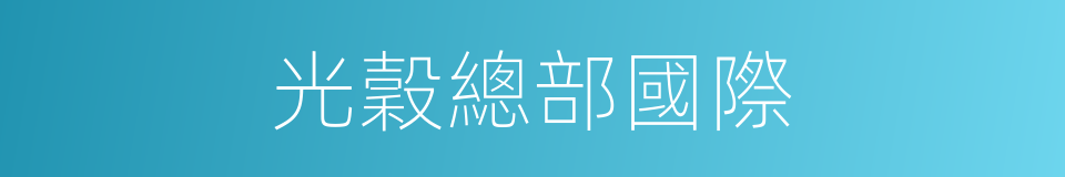 光穀總部國際的同義詞