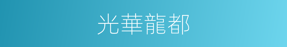光華龍都的同義詞