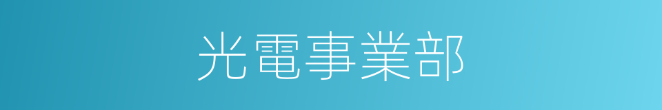 光電事業部的同義詞