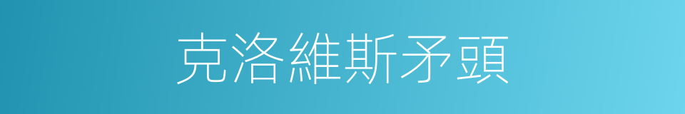 克洛維斯矛頭的同義詞