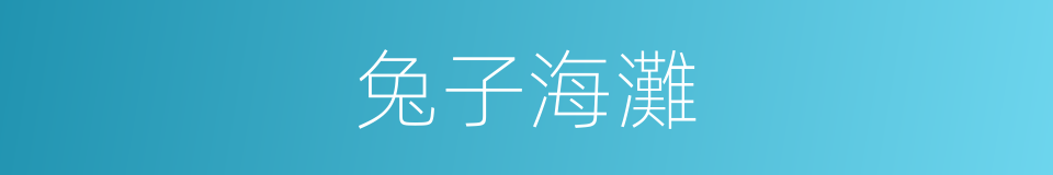 兔子海灘的同義詞