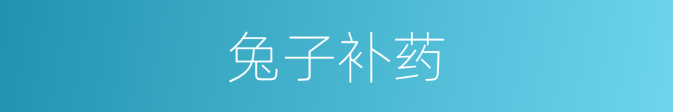 兔子补药的同义词
