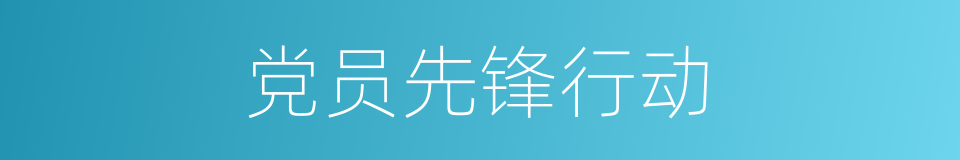 党员先锋行动的同义词