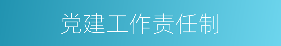 党建工作责任制的同义词