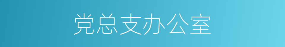 党总支办公室的同义词