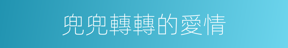 兜兜轉轉的愛情的同義詞