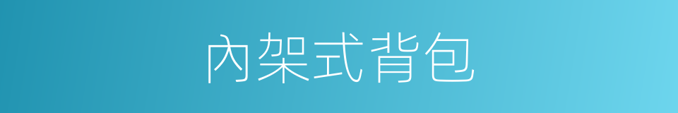 內架式背包的同義詞