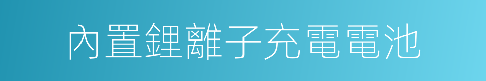 內置鋰離子充電電池的同義詞