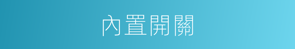 內置開關的同義詞