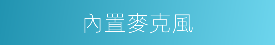 內置麥克風的同義詞