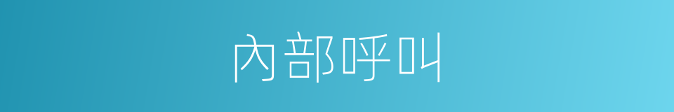 內部呼叫的同義詞