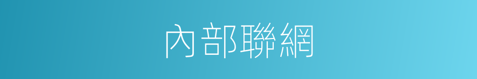 內部聯網的同義詞