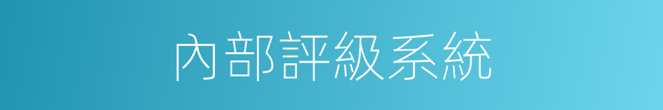 內部評級系統的同義詞