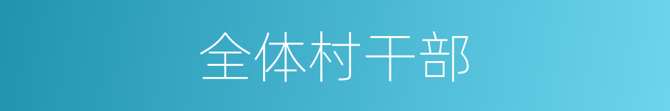 全体村干部的同义词