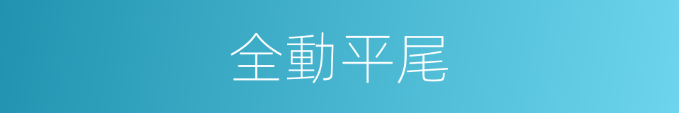 全動平尾的同義詞
