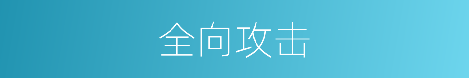 全向攻击的同义词