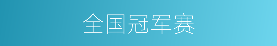 全国冠军赛的同义词