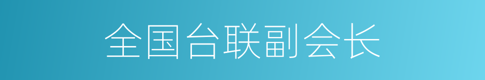 全国台联副会长的同义词