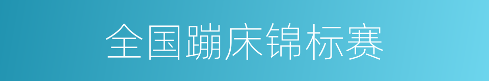 全国蹦床锦标赛的同义词