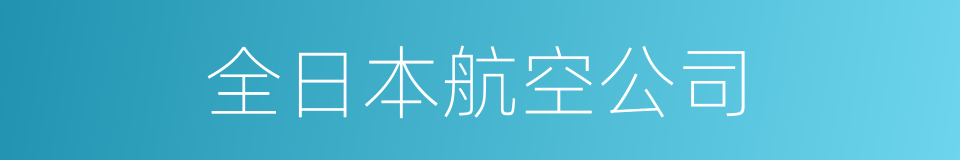 全日本航空公司的同义词