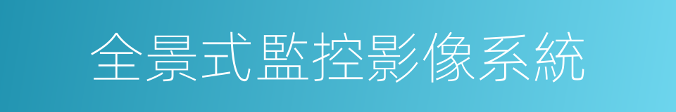 全景式監控影像系統的同義詞