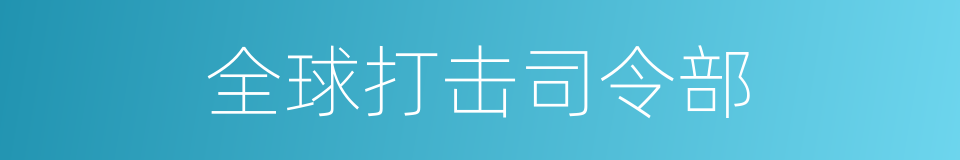 全球打击司令部的同义词