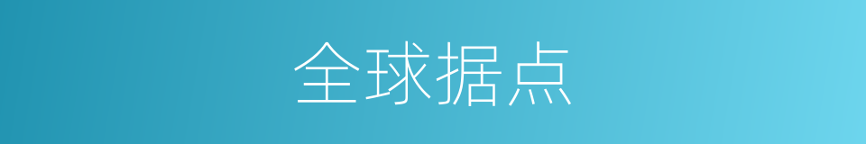 全球据点的同义词