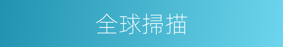 全球掃描的同義詞