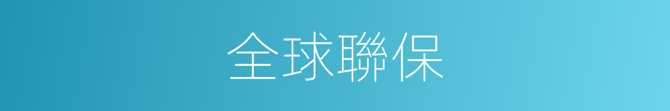 全球聯保的同義詞