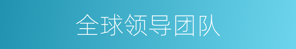 全球领导团队的同义词