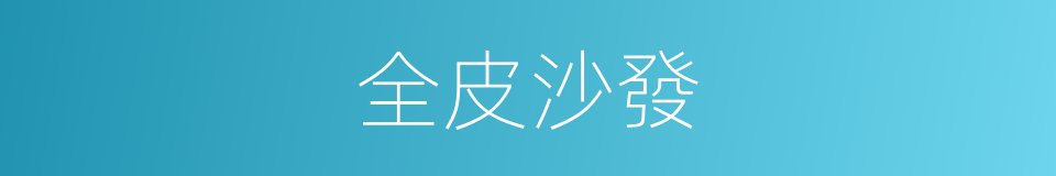 全皮沙發的同義詞