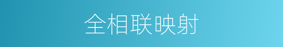 全相联映射的同义词
