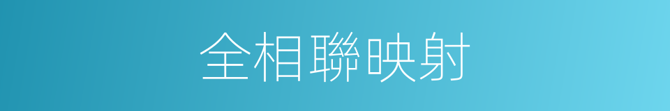 全相聯映射的同義詞