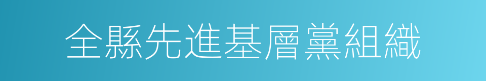 全縣先進基層黨組織的同義詞