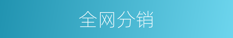 全网分销的同义词