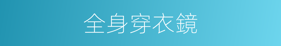 全身穿衣鏡的同義詞