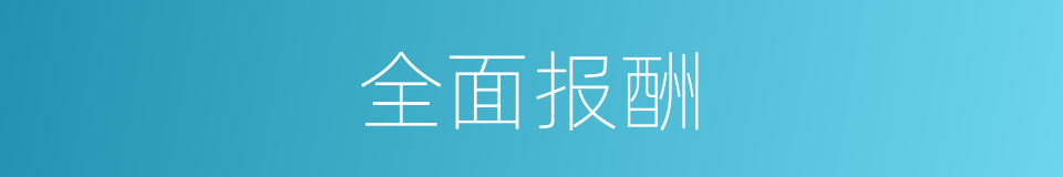 全面报酬的同义词