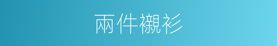 兩件襯衫的同義詞