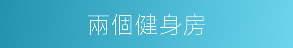 兩個健身房的同義詞