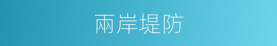 兩岸堤防的同義詞