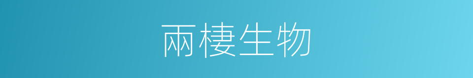 兩棲生物的同義詞